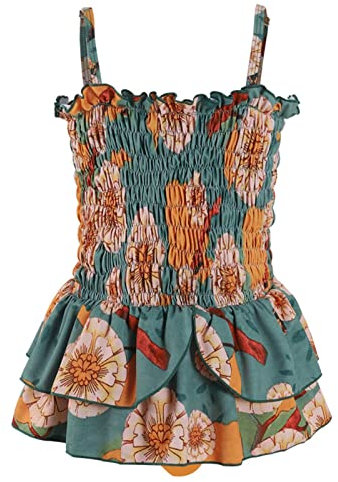 Queue de Sirene Enfant Fille Robe Maillot pour à Volants à Fleurs pour Haut De Piscine