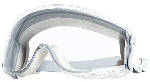 Honeywell Uvex Stealth Safety Goggles with Clear HydroShield Anti-Fog Lens, Grey Body & Neoprene Headband (S3960HS)