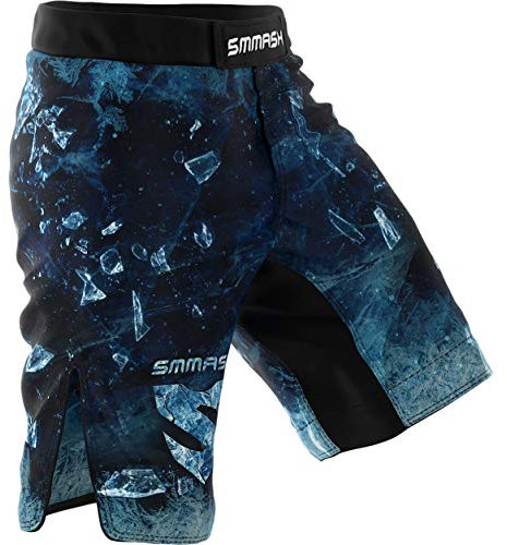SMMASH Kurze Trainingshose für Herren MMA Kampfsport Boxen Sport Gym Fitness, Kurze Hose, Sporthose Kurz, Männer-Sportbekleidung, Leichte Kampfhose, Atmungsaktive Fightshorts für Thaiboxen Kickboxen