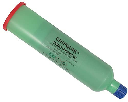 Chip Quik SMDLTLFP500T3C Solder Paste in cartridge 500g (T3) Sn42/Bi57.6/Ag0.4 Low Temperature