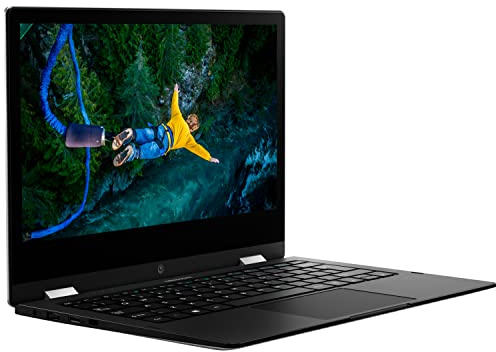 MEDION E3223 33,8 cm (13,3 Zoll) Full HD Touch Convertible Notebook (Intel Pentium Silver N4120, 4GB DDR4 RAM, 128GB SSD, Intel UHD, WLAN, Webcam, Win 11 Home im S Modus)