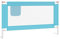vidaXL Kleinkind Bettschutzgitter Bettgitter Kinderbettgitter Babybettgitter Gitter Kinderbett Babybett Rausfallschutz Blau 140x25cm Stoff