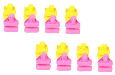 DRESSOOS 32 Paar Bausteine ​​Zum Zusammenbauen Mit Schrauben Kinderspielzeug Kinderspielzeug Kleinkindspielzeug Passendes Spielzeug Für Kinder Passendes Puzzlespielzeug