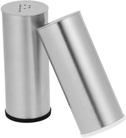 HOLIDYOYO Set 2 Pezzi Dispenser Sale e Pepe per Cucina, Spargipepe in Materiale Sicuro, Compatto e Portatile, Contenitore Spezie per Uso Domestico Dosaggio Preciso Colore Colore Casuale