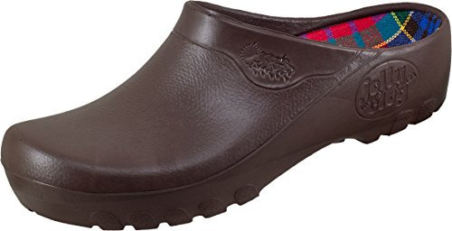 Alpro Jolly Fashion Clog Herren Clogs PU, Braun, Größe 39 mit normalem Fußbett