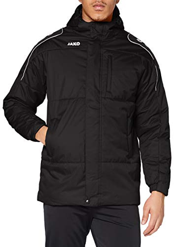 JAKO Herren Coachjack Active Jacke, Schwarz/Weiß, M EU
