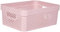 CURVER Infinity Aufbewahrungskorb, 17 l, recycelt, Mehrzweck-Aufbewahrung, stapelbar und stapelbar, 35,6 x 26,6 x 13,6 cm, Rosa