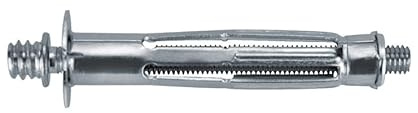 PROFIX Cheville Molly métallique à expansion pour corps creux avec patte à vis - Boite de 50 6x37 - Cheville fixation