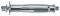 PROFIX Cheville Molly métallique à expansion pour corps creux avec patte à vis - Boite de 50 6x37 - Cheville fixation