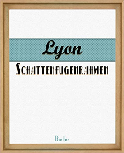 BIRAPA Lyon Keilrahmen für Canvas 40x50 cm in Buche, Rahmen für Leinwände, Leerrahmen für Leinwand, Schattenfugenrahmen für Keilrahmen, Leinwand Rahmen