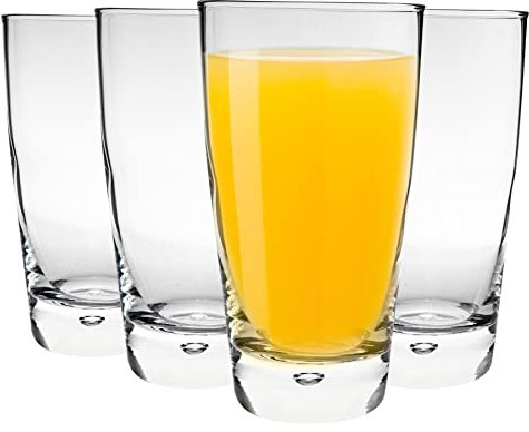 Bormioli Rocco Luna Highball Lunettes - Cocktail de jus d'eau Classique - 340ml - Clear - Pack de 8