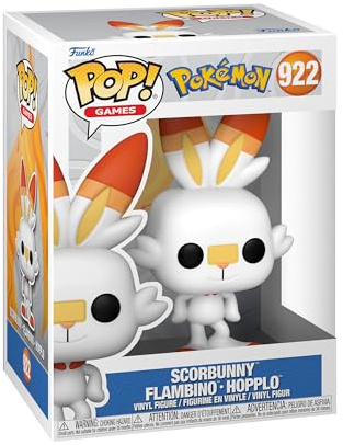 Funko POP! Games: Pokemon - Scorbunny - Collectable Vinyl Figure - Gift Idea - Official Merchandise - Toys for Kids & Adults - Video Games Fans - Model Figure for Collectors and Display