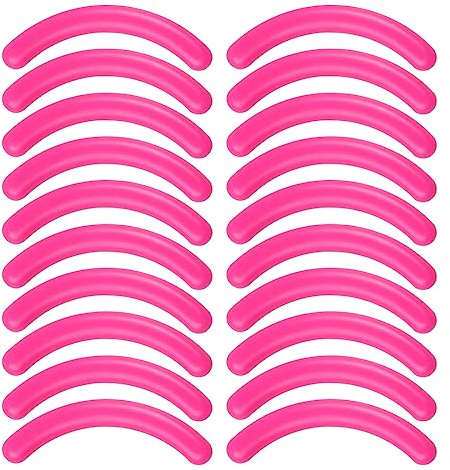 PLABBDPL 20 Pièces Recharges De Recourbe-Cils en Silicone Universel (Rose)