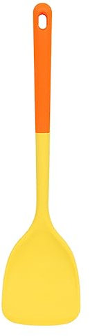 Food Grade Silicone Cookware Kitchen Cooking Spatula Spoon Set High Temperature Resistant Yellow Spatula