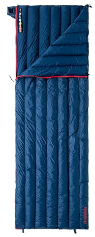 Naturehike Ultraleichter Daunenschlafsack, 650 Füllkraft Entendaunenschlafsack, 3 Jahreszeiten Schlafsack, Kompakter, Leichter Umschlagschlafsack Für Erwachsene, Wander, Camping, Rucksack-Schlafsack