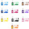 Canollo 10 Stück Farbpigmente für Gießpulver, Coloridol Farbpigmente Flüssig für Gießpulver, Epoxidharz Farbe je 5 ml, Epoxidharz Pigment Farbstoff Set, für Harz Kunst, Gipsfarbe, DIY Kunsthandwerk