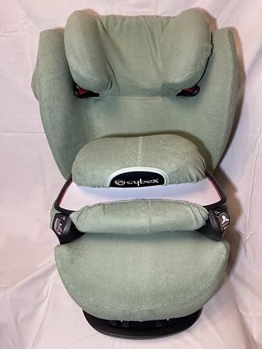 Sommerbezug Schonbezug für Cybex Pallas M und S + M- und S-Fix Frottee 100% Baumwolle salbei