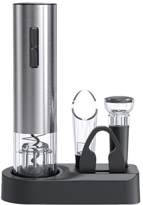 YUGSHNKFC Ouvre-Bouteille Vin Rechargeable Électrique pour Les Kits Tire-Bouchon À Poignée Ergonomique avec Dissolvant en Liège LED