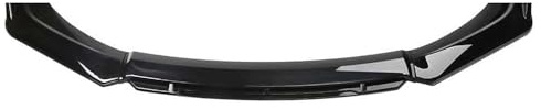 XATHKJOE Car Front Bumper Lip Body Kit, for Seat Leon FR 5F MK1 MK2 MK3 MK3.5 MK4 MK5 Ibiza 6J 6L Car Front Bumper Lip Spoiler Universal Protection Splitter Body Kit for Car and Decoration,Ablack