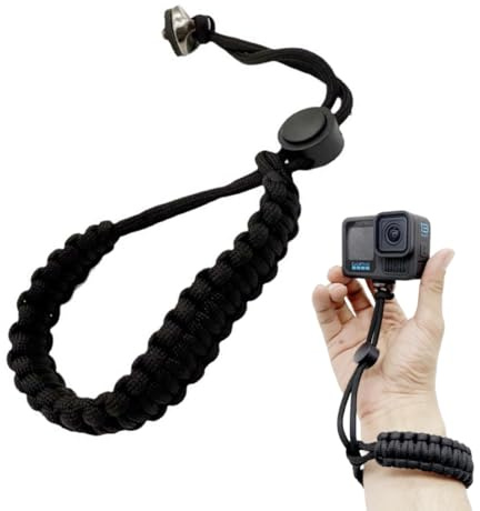 HAGNA Cinturino Da Polso Regolabile,Cinturino Da Polso Per Fotocamera Con Vite Ad Anello A D Da 1/4, Compatibile Per Insta 360 X3, Bodycam