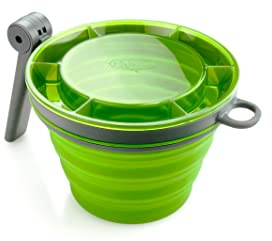 GSI Outdoors Fairshare Mug, 22 Ounce Collapsible Mug for Camping, Trail, Travel or Office - Green