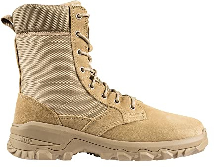 5.11 Tactical Men's Leather Speed 3.0 Side Zip Combat Military Desert Boots, Coyote, 11.5 Regular, Style 12337