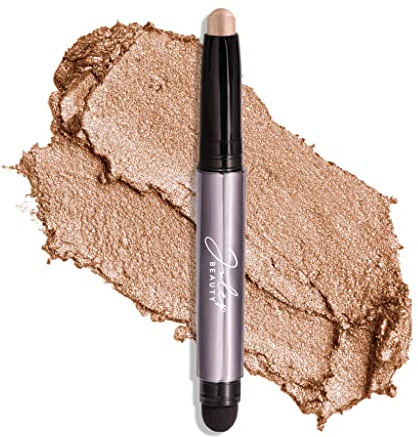 Julep Crème-to-Powder Eyeshadow Stick (Sand) - Long-Lasting, Waterproof Eye Shadow - Blendable, Crease-Proof Eye Shadow Stick with Built-In Smudger - Shimmer