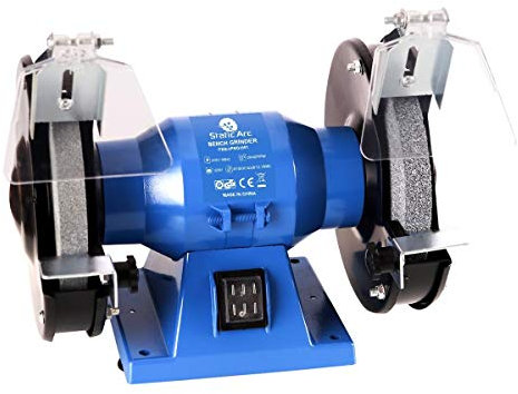 150W Electric Bench Grinder WORKTOP Dual Wheel Metal Sander Polisher 150mm DISC