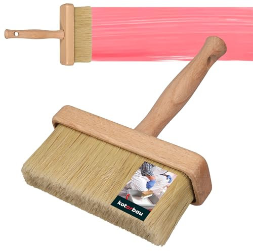 KOTARBAU® Brocha Rectangular con Mango de Madera, 140 mm, Pincel para Pintar Superficies Grandes, Paletina Ancha con cerdas Resistentes, Brocha Plana para Pintar Paredes y techos Extra Grande