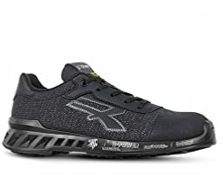 U-Power RV20116 Linea RED LEVE Modelo SCOTT Zapatos de Seguridad, S1P SRC ESD, Negro, 46 Tamaño