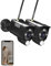 Tonton (2 Pack 3MP CCTV Camera Outdoor, WiFi Floodlight Security Camera with Color Night Vision, PIR Motion Detection with Siren & Email Alerts, 2 way Audio, SD Card Slot, Work NVR Set