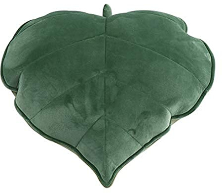 LANFIRE Leaf pillow Floor pillow cushion Lumbar cushion Decorative Throw Pillow Leaf bed sofa chair car seat cushion pillow (50cm, green)