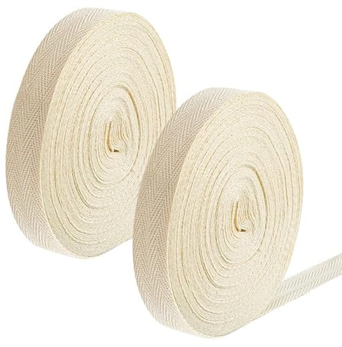 FRIUSATE 2 Roll Bias Binding Tape For Sewing 30M 20mm Cotton Twill Tape Cotton Bunting Tapes For Sewing Dressmaking Alterations DIY Craft