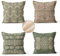 Outdoor Kissen Nordisch Kissenbezug 40x40 cm Kopfkissen 4er Set Sofakissen Wetterfest Kissenhülle Dekokissen Boho Kissenbezüge Quadratische Leinen Couch Zierkissen für Gartenmöbel Zuhause Dekor F576