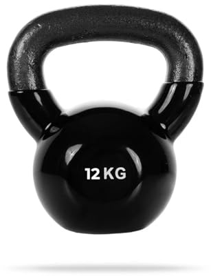 GymBeam - Kettlebell Professionale per Sport e Fitness in Ferro e Vinile, Ideale per Allenamenti di Forza, Cardio, HIIT, Squat, Stacchi, Presse, Slancio e Swing, Disponibile da 4 a 20 kg (12)