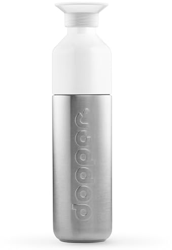 Preserve Dopper Stainless Steel Water Bottle BPA Free, Dishwasher Safe - Made from 90% Recycled Steel - Lightweight, Durable Water Flask for Travel, Backpack, Office, Workout, Bike, Gym |16.5oz 490ml