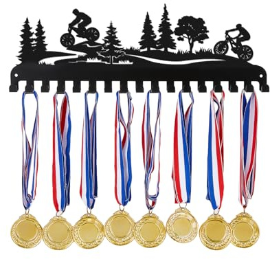 SUPERDANT Gancio per Medaglia per Bicicletta da Montagna Porta Medaglie Sportive per Mountain Bike Medaglie per Esposizione Supporto per Esposizione Decorazione per Rack Ganci in Ferro per Atleti
