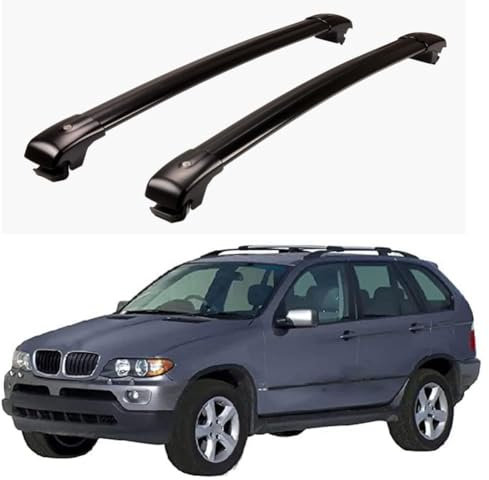 ZFTAP Dachträger für BMW X5 E53 2000 2001 2002 2003 2004 2005 2006,Relingträger Dachgepäckträger Dachträger für Dachrelingträger Dachboxen Skiträger,A
