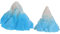 GETAJGHSD 2 Stück Eisberg Mikro Landschaftsornamente, Eiswürfelform Kombination, Aquarium Ornament, Pfotenabdruck Eiswürfelform, Silikon Berg Aquarium, Kristall Buchstützen,