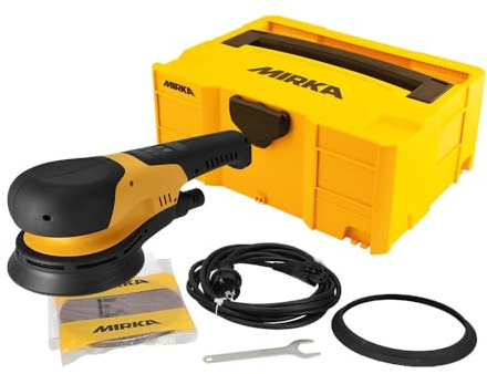Mirka DEROS RS 600 Ø 150 mm im Koffer/leistungsstarker Rotationsschleifer für Holz und Beton / 750W Motor / 700-2500 RPM/Leichtes Design (1,8 kg) / Bluetooth-Konnektivität