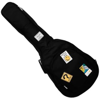 uikios Funda acolchada para guitarra acústica de 104 cm de grosor con bolsillo de almacenamiento y correa ajustable para el hombro