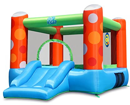 ACTION AIR Bounce House, Inflatable Bounce House with Air Blower, Bouncy Castle with Durable Sewn and Extra Thick, Family Backyard Jump House, Great Gift for Kids