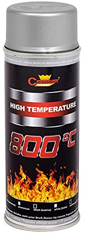 400 mL Silver Heat Resistant Paint Spray High-Temperature Stove Exhaust BBQ VHT XHT up to 800°C / 1472°F