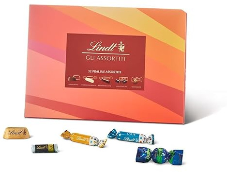Lindt Scatola Praline Gli Assortiti, 32 Praline assortite di cioccolato, in confezione 320g