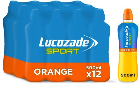 Lucozade Sport Body Fuel - Orange 12x500ml| Isotonic sports drink, with Electrolytes and Vitamin B3 | Still | Bursting with Flavour
