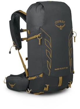 Osprey Talon Velocity 30L Men's Hiking Backpack, Dark Charcoal/Tumbleweed, L/XL