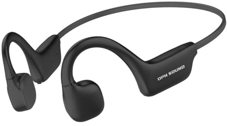 OPN Sound Osso - Cuffie Bluetooth a conduzione ossea con microfono, colore: Nero
