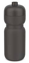 Mepal - Squeeze Bottle Sport - Leakproof Valve - Squeeze and Drink - Durable, soft Material - Water Bottle - 600 ml - Graphite black