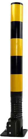 Vigil Folding Parking Post - 600mm - Black & Yellow