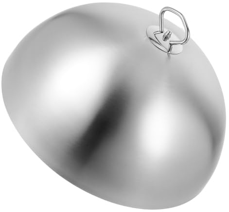 STOBAZA Cubierta de Bistec de Acero Inoxidable con Asa Tapa Redonda para Cocina y Barbacoa Protección contra Salpicaduras para Alimentos Restaurante y Hogar